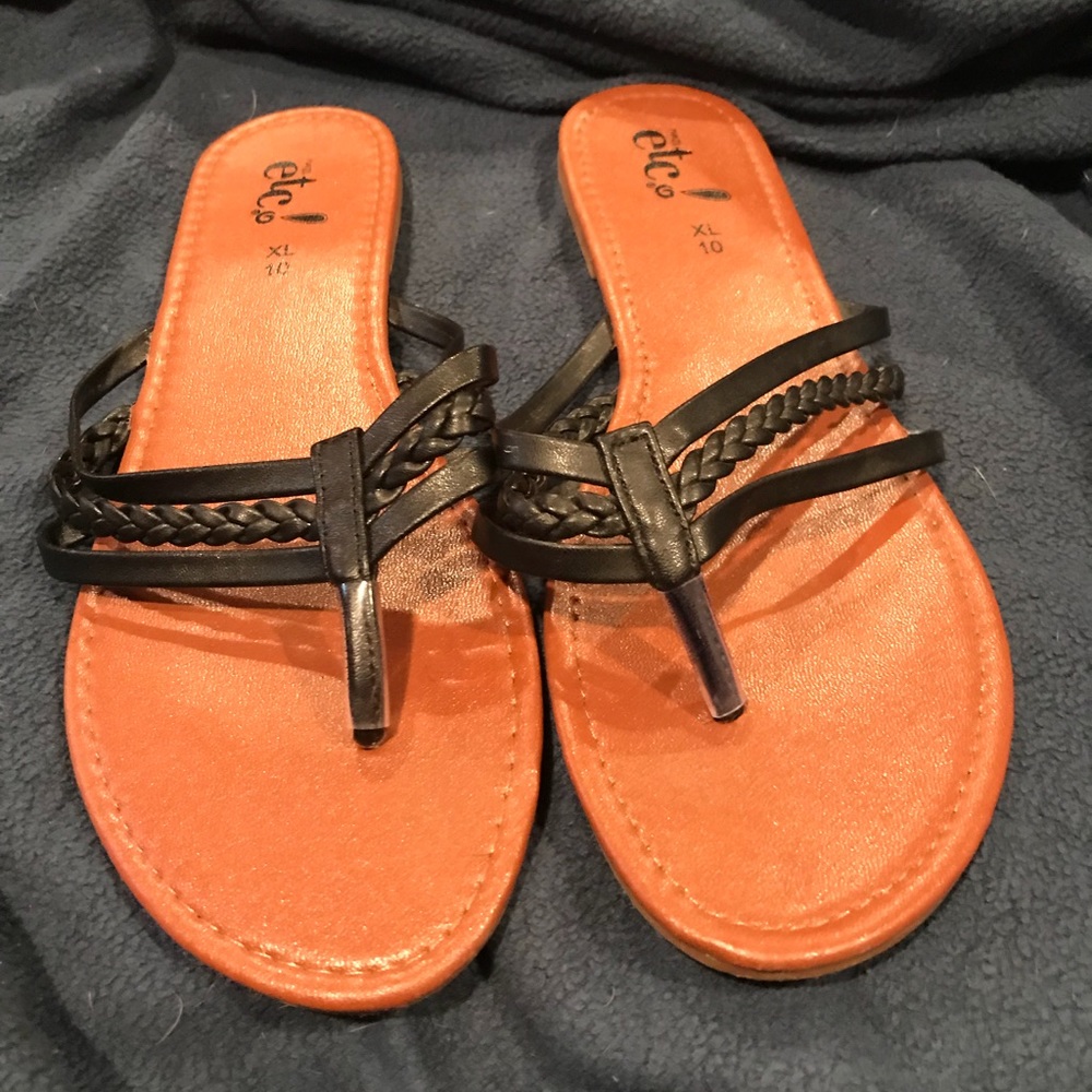 Braided flip flops